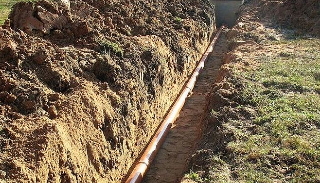 Копка траншей для водопровода в Новодвинске: цена за метр от 934 руб.